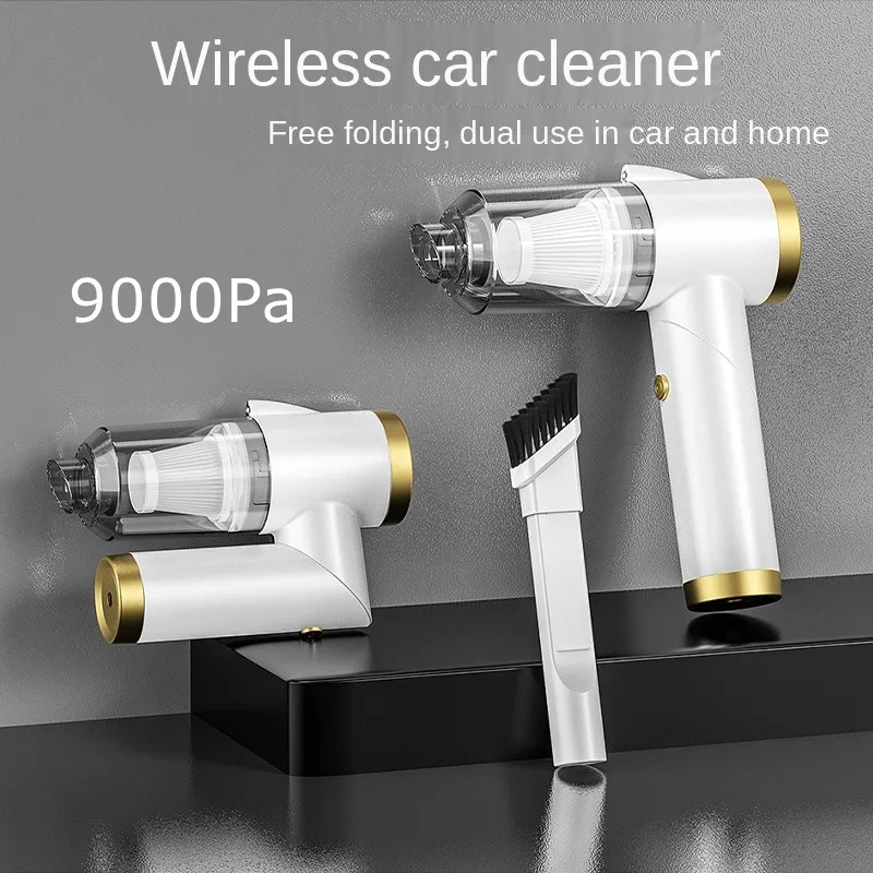 

9000pa Foldable Vacuum Cleaner Wireless Car Cleaner High Power Charging Dual Use in Car and Home Small Portable Handheld Spot