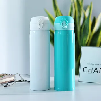 

New Design Double Wall Stainless Steel Vacuum Flasks 450ml Thermos Cup Coffee Tea Milk Travel Mug Thermo Bottle Gifts Thermocup