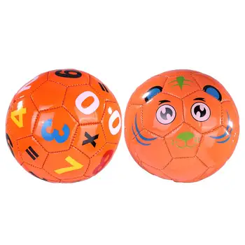 

PVC Orange Football with Gas Needle Mesh Net Wear Resistant Number Tiger Pattern Soccer Kid Sports Intellectual Products