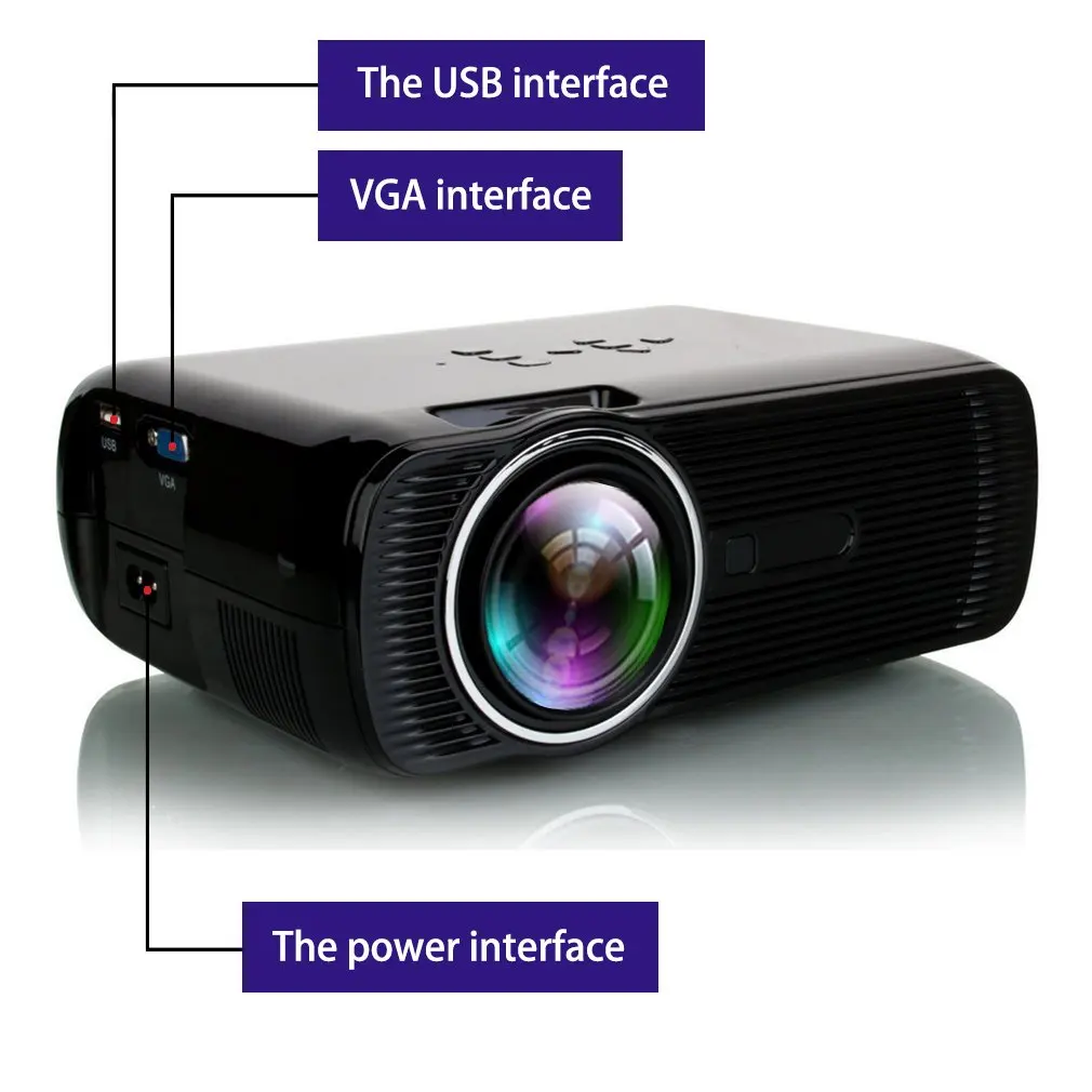 BL-80 цифровой светодиодный проектор с ручным фокусом 2300lm HD 3D проектор домашний кинотеатр домашний медиаплеер VGA USB AV HDMI