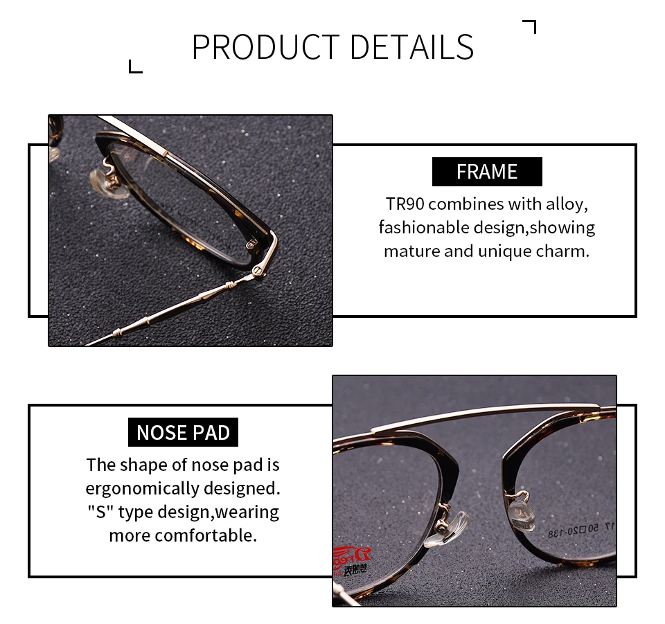 Женские очки TR90, оправа из сплава, оптическая круглая оправа, близорукость, Ретро стиль, прозрачные очки по рецепту, оправа# M7017