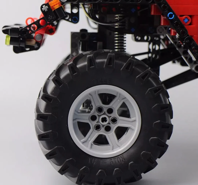 Cada C61006 Technic серии RC внедорожный автомобиль авантюрист красный джип модель строительные блоки дистанционное управление RC SUV автомобили кирпичи светодиодные