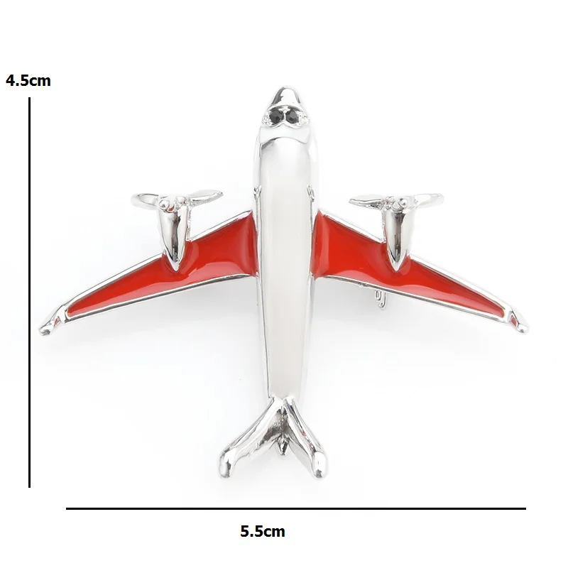 Wuli&baby, красные, синие эмалированные броши в форме самолета для женщин и мужчин, сплав самолета, Повседневная брошь для вечеринки, булавки, подарки на год