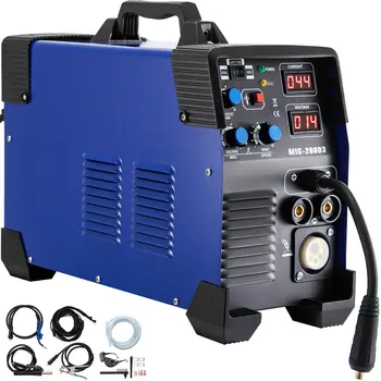 Best VEVOR 3 In 1 MIG TIG MMA Combo Welder 200Amp, Lift ARC Multifunctional Welder MMA Stick IGBT DC Inverter Welder Welding Machine