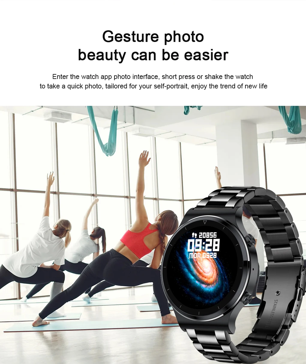 2021 New Smart watch Men's IP68 waterproof watch Multiple sports mode Heart rate Weather forecast Bluetooth call Men smart watch