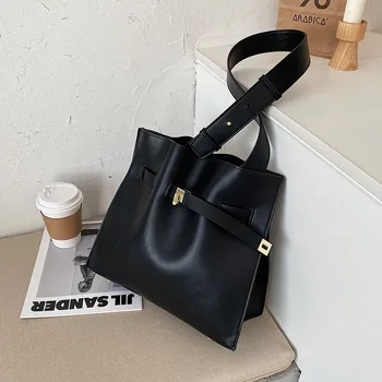 

Vintage Large Bucket bag 2020 Fashion New High Quality PU Leather Women's Designer Handbag High capacity Shoulder Messenger Bag