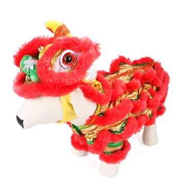 

Funny Dog Clothes Pet Chinese Costume Dragon Dance Lion Dog Party Lion Dance Red Festive Lucky Cat Halloween New Year's Clothes