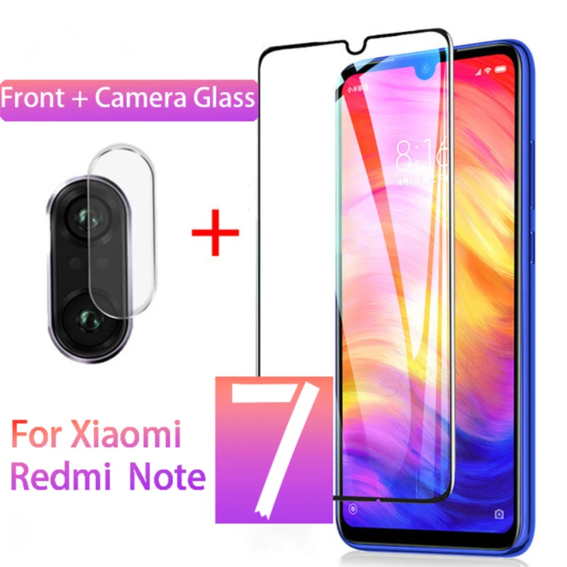 Защитная пленка для объектива камеры 2 в 1 закаленное стекло Redmi Note 7 Защитное Xiaomi