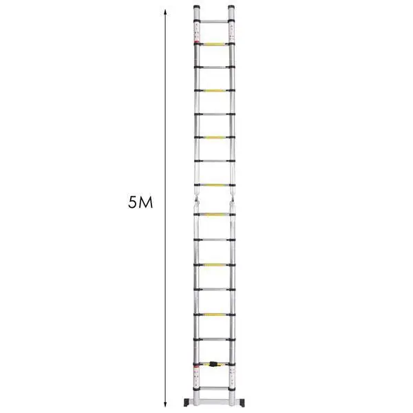 2,5 м лестница Выдвижная складная алюминиевая елочка лестница телескопическая удлинение высокий многоцелевой телескопическая лестница шаг