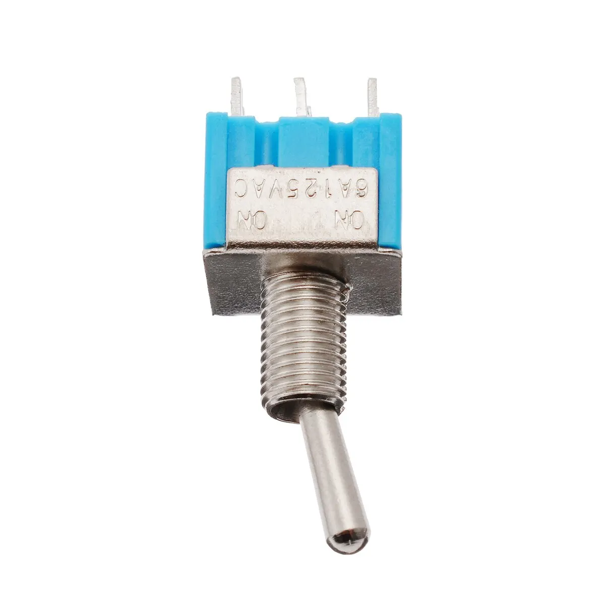 10Pcs/Set Mini Blue Toggle Switch MTS-202 6 Pin DPDT ON-ON 6A 125V AC 2 Positions Electrical Toggle Switches