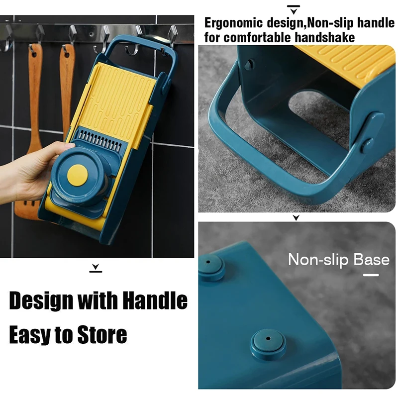 Daržovių pjaustytuvas Virtuvės reikmenys Mandolino pjaustyklė Vaisių pjaustytuvas Bulvių skustukas Morkų sūrio tarka Daržovių pjaustyklė Virėjas_voghion.com