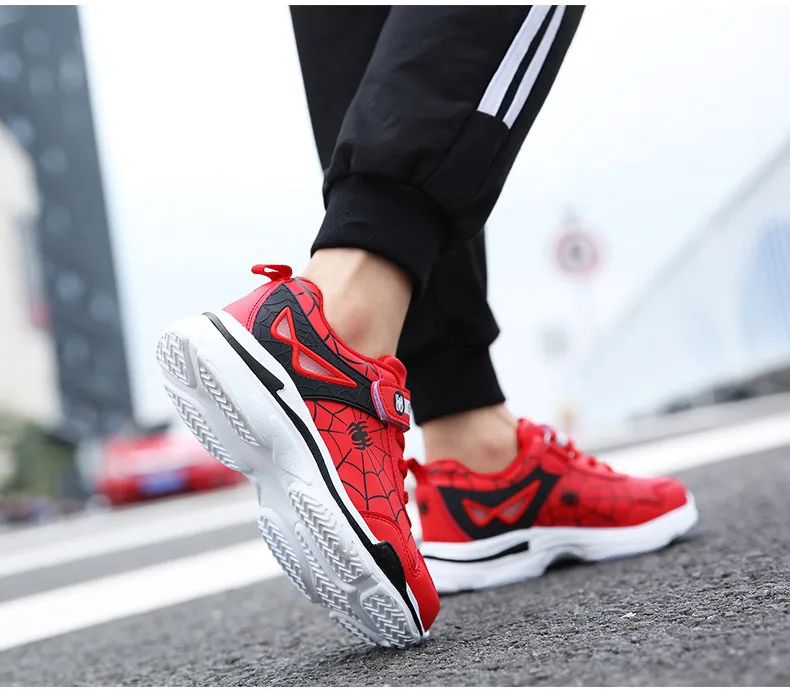 2019 Autumn Winter Spiderman Children Sneakers Boys Shoes Light Kids Shoes For Boy Casual Sport Running Leather Child Shoes (13)