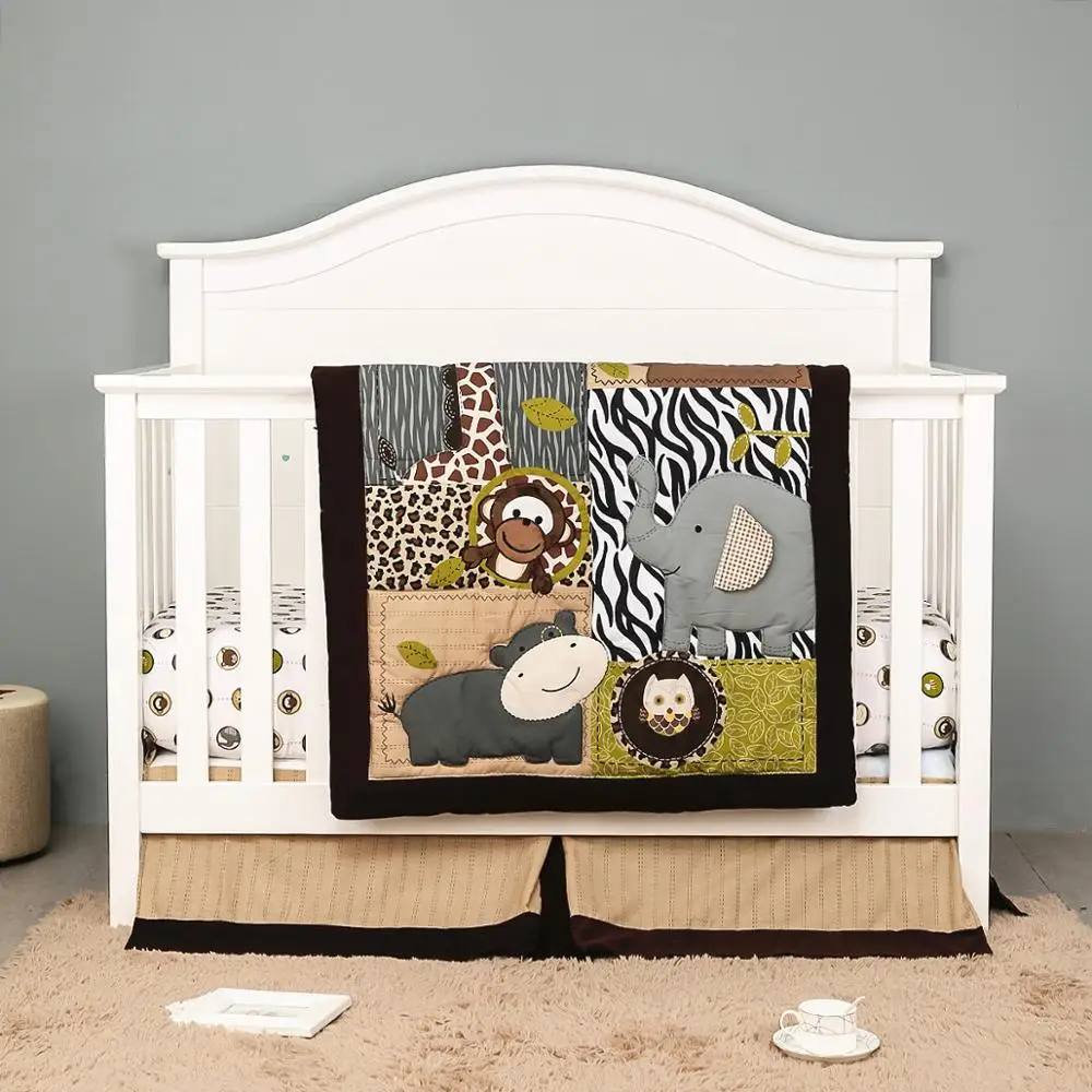 jungle baby crib set