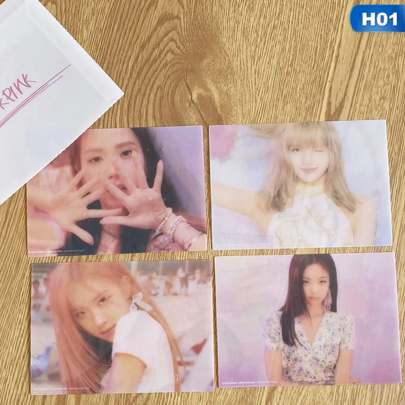 4 шт./компл. K-POP дважды Got7 BLACKPINK IZONE SEVENTEENSelf сделано Бумага ЛОМО карта фото плакат Фотокарта