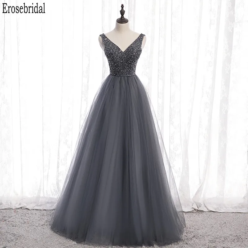 Erosebridal ТРАПЕЦИЕВИДНОЕ вечернее платье 2020 v-образный вырез плюс размер для