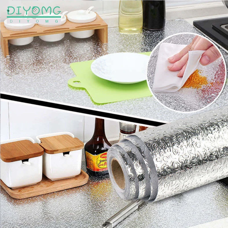 Carta adesiva per cucina alluminio pvc 3 metri x 40 cm da cucina a