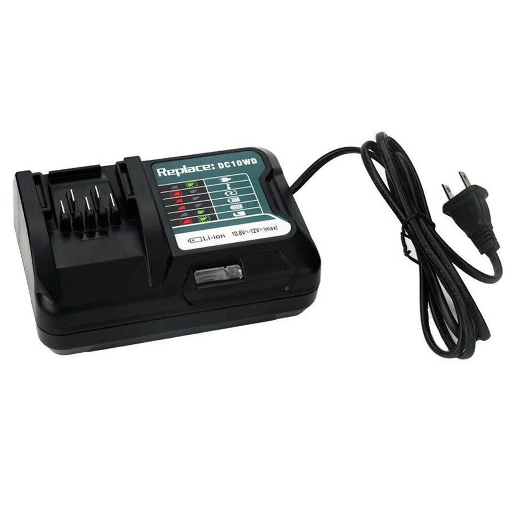 Battery Charger Practical Replacement Black Plastic Protection Accessories Charging Current Home Fast Power Tool For Makita