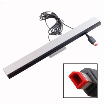 

100% Compatible Infrared Ray Inductor Wired Remote motion Sensor Bar Receiver+Stand Holder For Nintendo Wii Console Controller