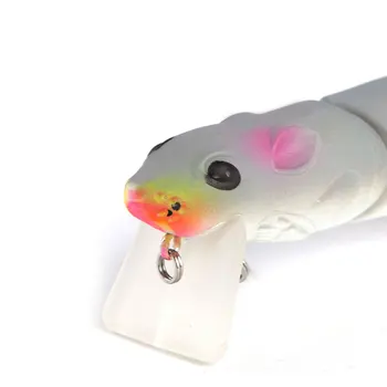 

Top Water Fishing Lures for Bass Multi Jointed Mouse Bait Swimbaits Popper Life-Like Fish Tackle SAL99