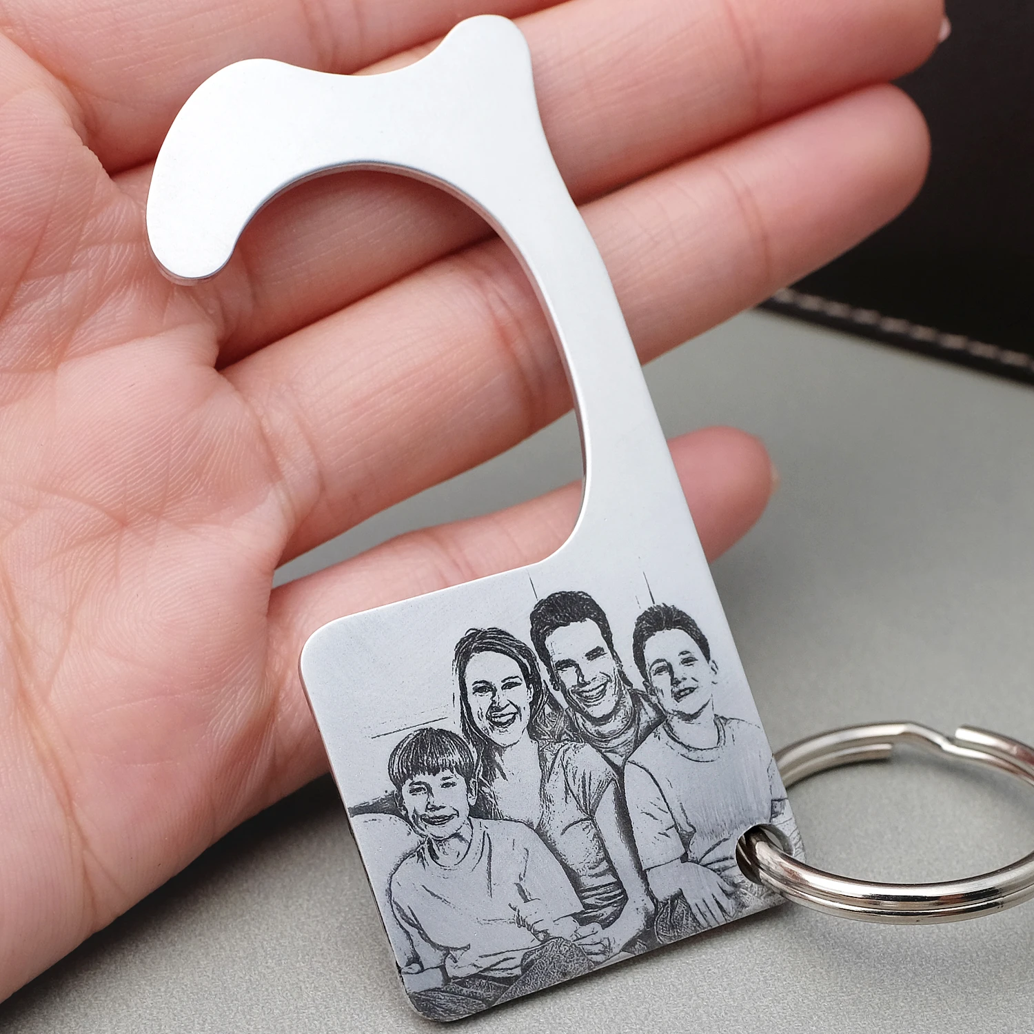 Custom Door Opener Button Pusher Personal Safety Keychain Touch Tool Contactless Touch Free Personalized Keyring Gift For Him Customized Key Chains Aliexpress