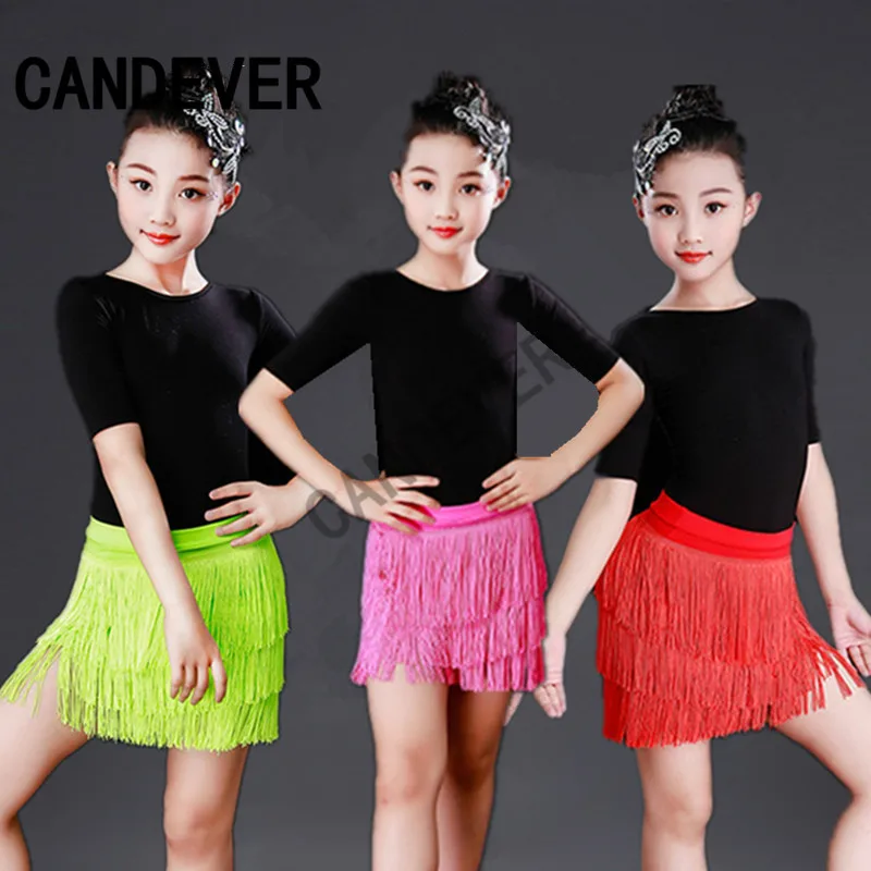 Dance Dress Dance Skirt for Girls Children Latin Dance