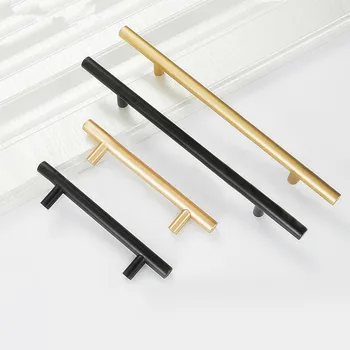 

Brushed Black Gold Straight Cupboard Handles Knobs Stainless Steel Brushed Black Gold Kitchen Door Handles Cabinet Pull