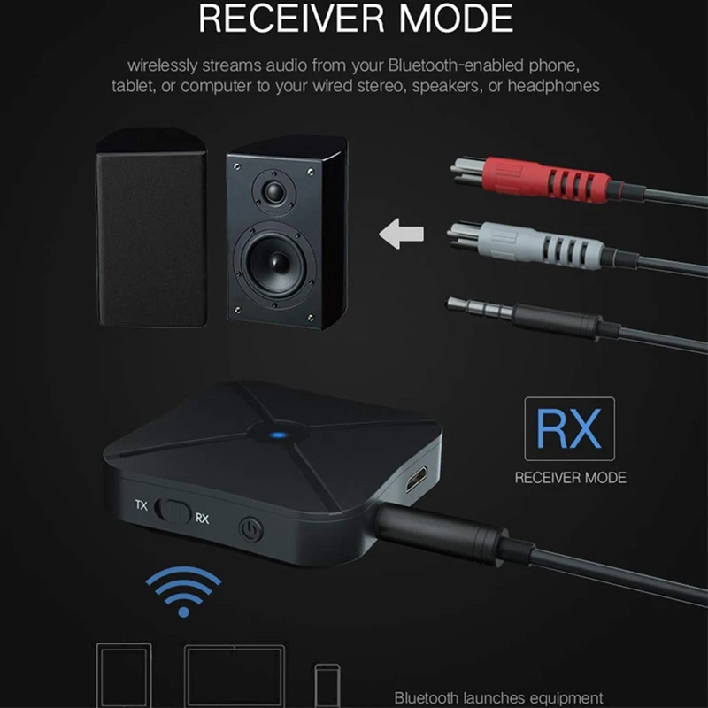 Полный Bluetooth 4,2 передатчик/приемник, беспроводной 3,5 мм аудио адаптер, мини беспроводной 3,5 мм/RCA Aux аудио адаптер автомобильный комплект для W
