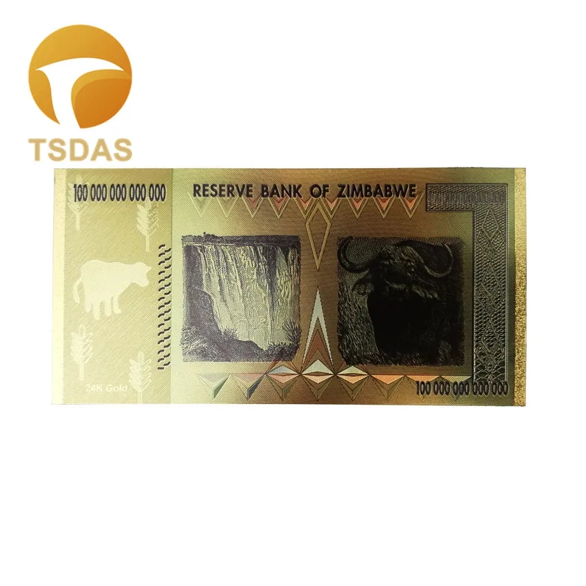 3. Ценностные коллекционные банкноты Красочные золотые 100 триллионов долларов