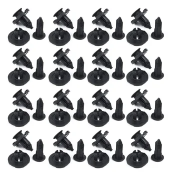 

8mm Fender Clips Plastic Bumper Push 14mm Stem Fastener Mud For Nissan