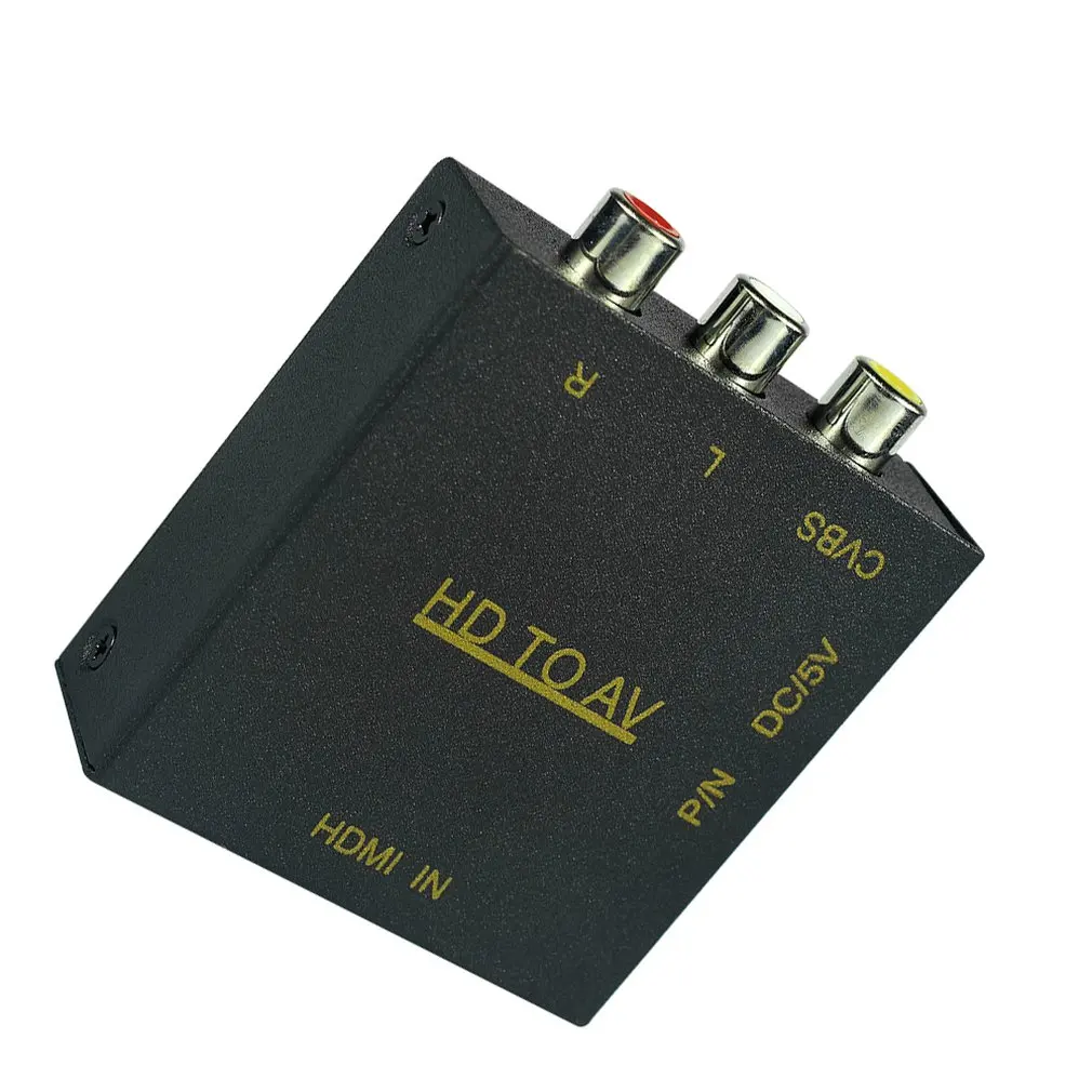 Питание Hdmi кабели av/RCA конвертер коробка композитный аудио видео Cvbs адаптер 1080P профессиональная Мода быстрая портативность
