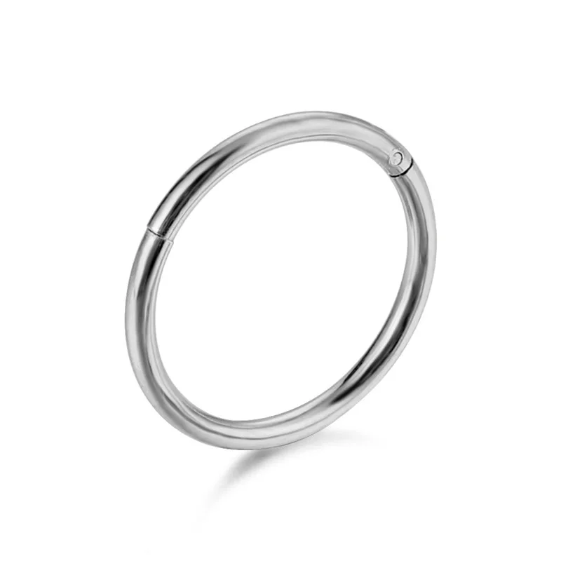 1Piece 16G/18G Surgical Steel Small Nose Rings Mixed Color Body Clips Hoop Earrings For Women Men Cartilage Piercing Jewelry