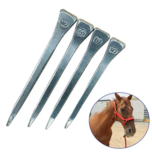 250Pcs Steel Horseshoe Nails E3/E4/E5/E6 High Quality Horse Shoe Nails Equestrian Sports Equipment Horse Training Supplies 250Pcs Steel Horseshoe Nails E3/E4/E5/E6 High Quality Horse Shoe Nails Equestrian Sports Equipment Horse Training Supplies