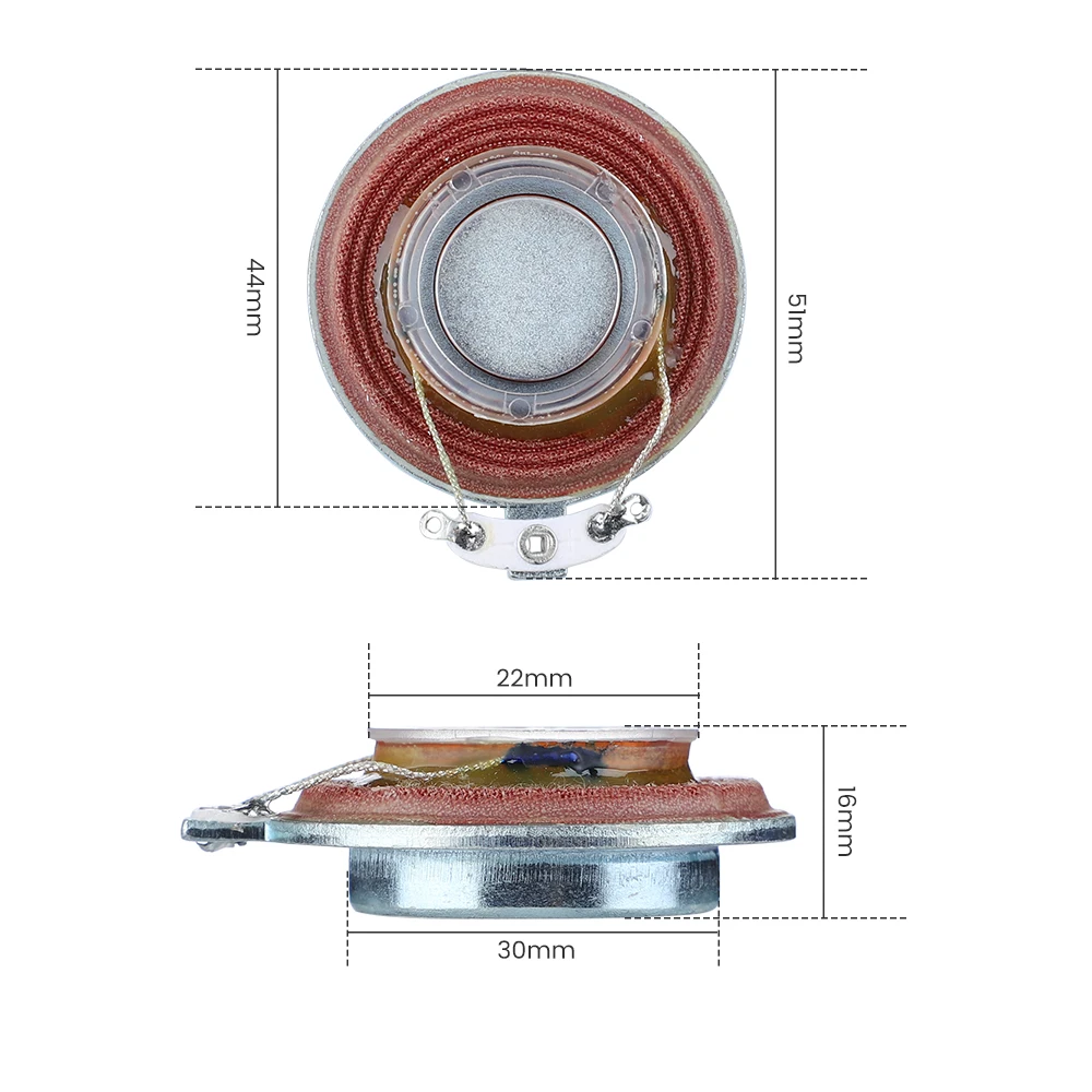 Audio Speakers 2pcs Audio Speakers 35/44mm Plane Vibration Speaker Resonance Speaker 15W 4 ohms DIY For Home Theater
