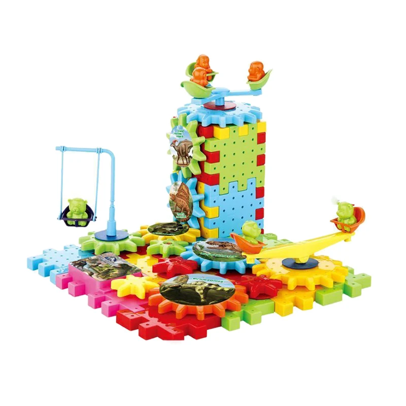 Finest  81 Pcs Of Electric Gear 3d Puzzle Building Kit Gear Snowflake Blocks Educational Toys Children's Co
