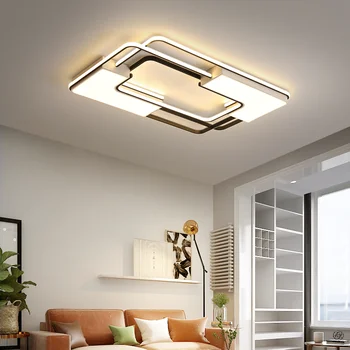 

Modern Led Chandelier Aluminum for Living Room Dining Room Bedroom Home Chandelier Ceiling Fixtures with Remote Control Acrylic