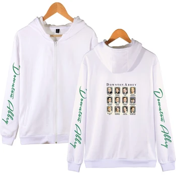 

Downton Abbey print zipper Hoodies hot Men's Sweatshirt 2019 Autumn Winter New Tops Men/Women Hooded High Quality Man Hoodies