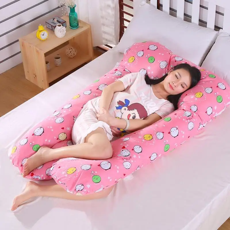 Подушка для сна для беременных женщин, поддерживающая наволочка, хлопок, u-образный постельные принадлежности, подушки для беременных, беременность, спящий на боку, Прямая поставка