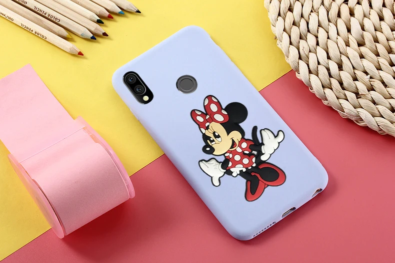 TRISEOLY для huawei Y9 чехол карамельный ТПУ бампер Y 9 3D мультфильм девушка мышь Мягкий силиконовый чехол для телефона huawei Y9