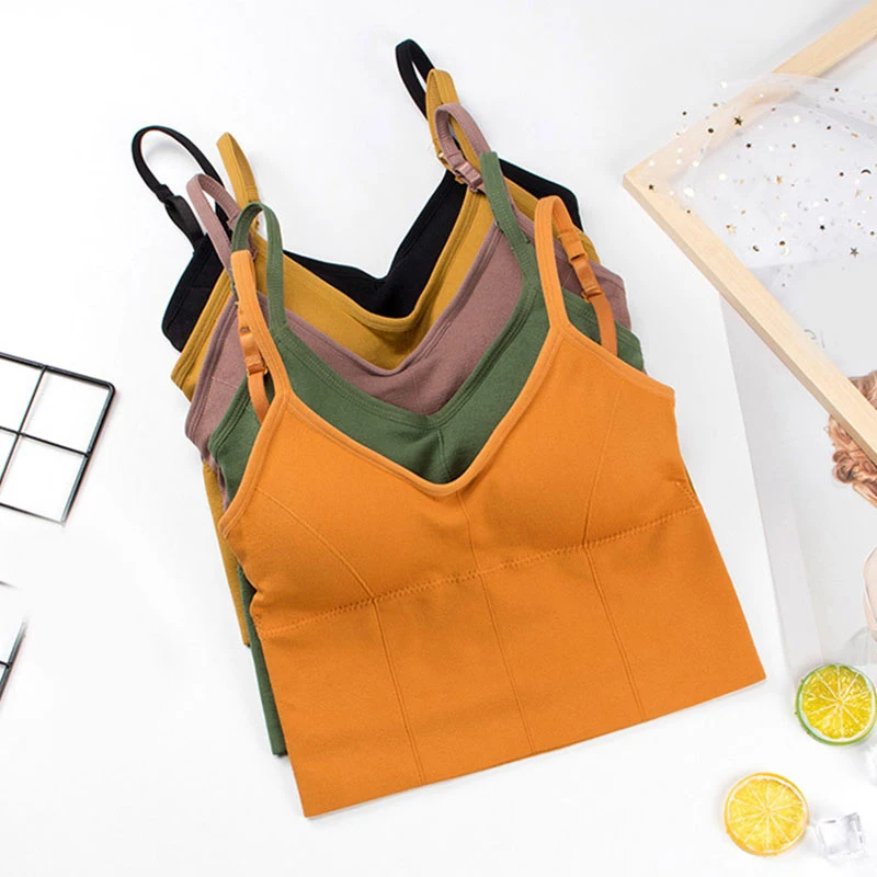 Сексуальная майка черные укороченные топы на бретельках женский бюстгальтер