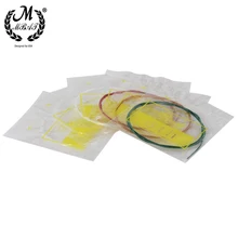  6 Pcs/Set Classical Guitar Strings Colorful Transparent Nylon Wound Guitar String Musical Instrument Guitar Parts Accessories 