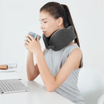

1PC U Shaped Memory Foam Neck Pillows Soft Slow Rebound Space Travel Pillow Solid Neck Cervical Healthcare Bedding Foldable