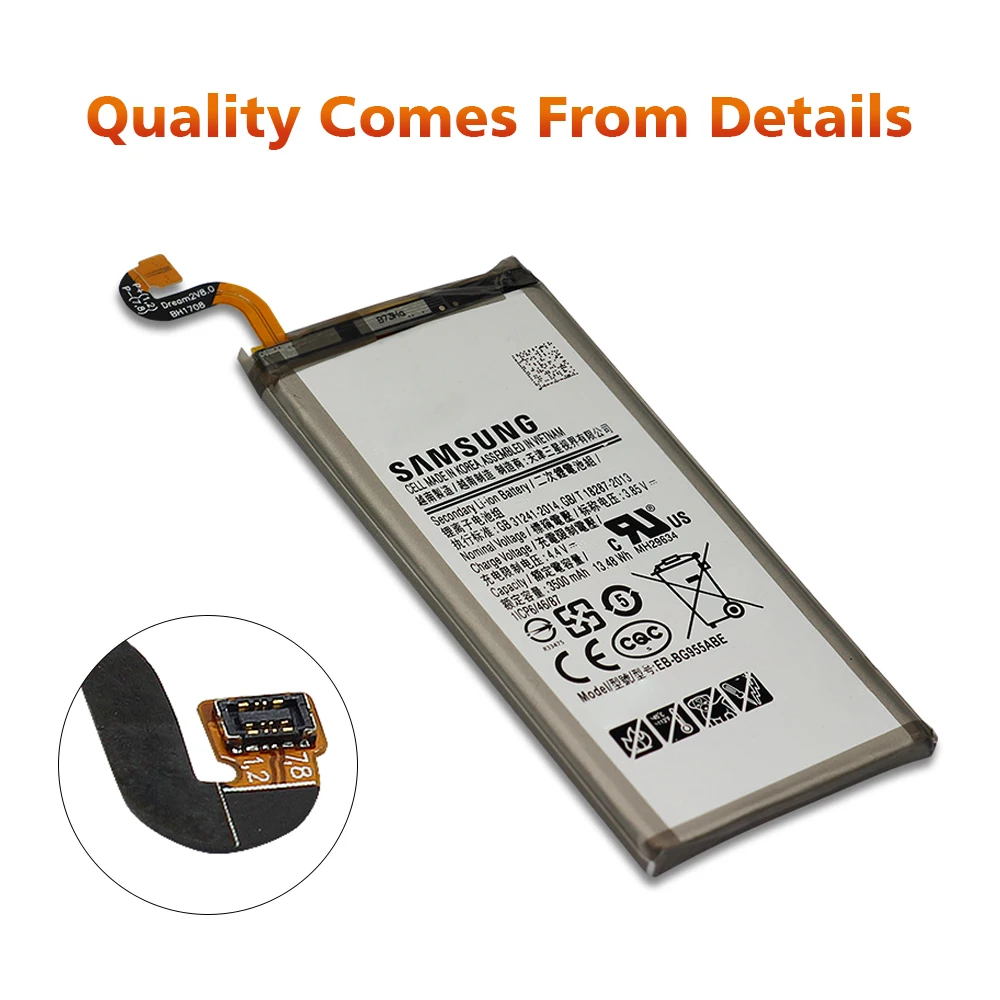 Оригинальный аккумулятор для SAMSUNG G955 EB BG955ABA 3500 мАч Samsung Galaxy S8 Plus G9550