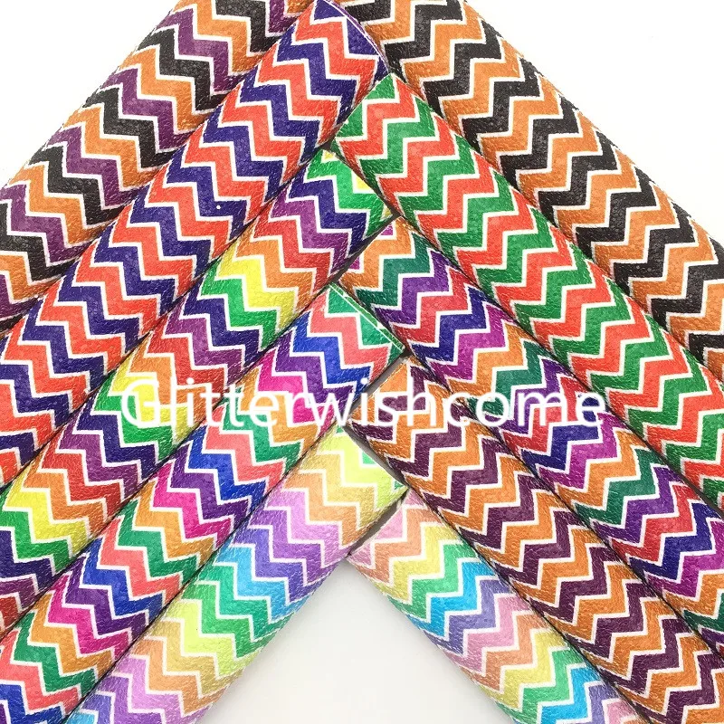 Блестящий wishcome 21X29CM A4 Размер стрелы волны напечатаны на массивный блеск кожа