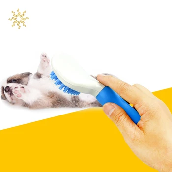 

Dogs Cats Bath Brush Pet Super Soft Silicone Grooming Massage Shower Shedding Comb Self Hair Removal Cleaning Slicker Brush K802