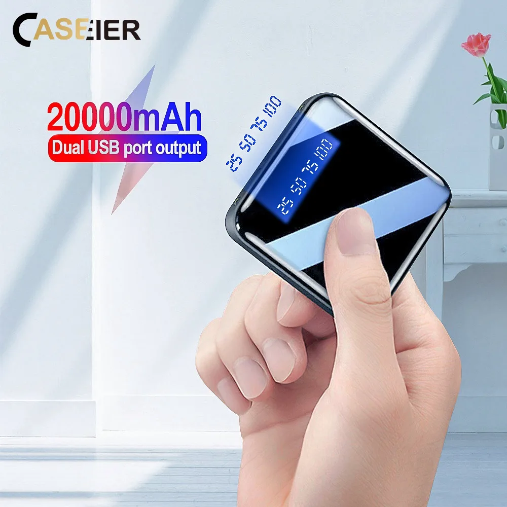 CASEIER 20000mAh мини внешний аккумулятор для Xiaomi 10000 мА/ч портативное зарядное