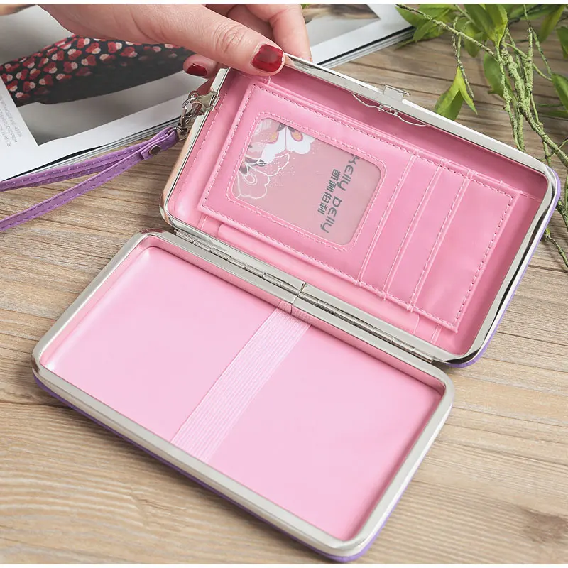 Женский кошелек женские кошельки с защелкой для монет сумка телефона буквенным