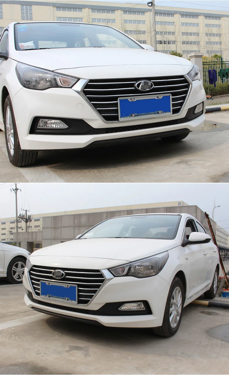Lsrtw2017 для hyundai Solaris Verna автомобильный передний Groll средняя сетка Отделка Декоративные аксессуары для интерьера молдинги