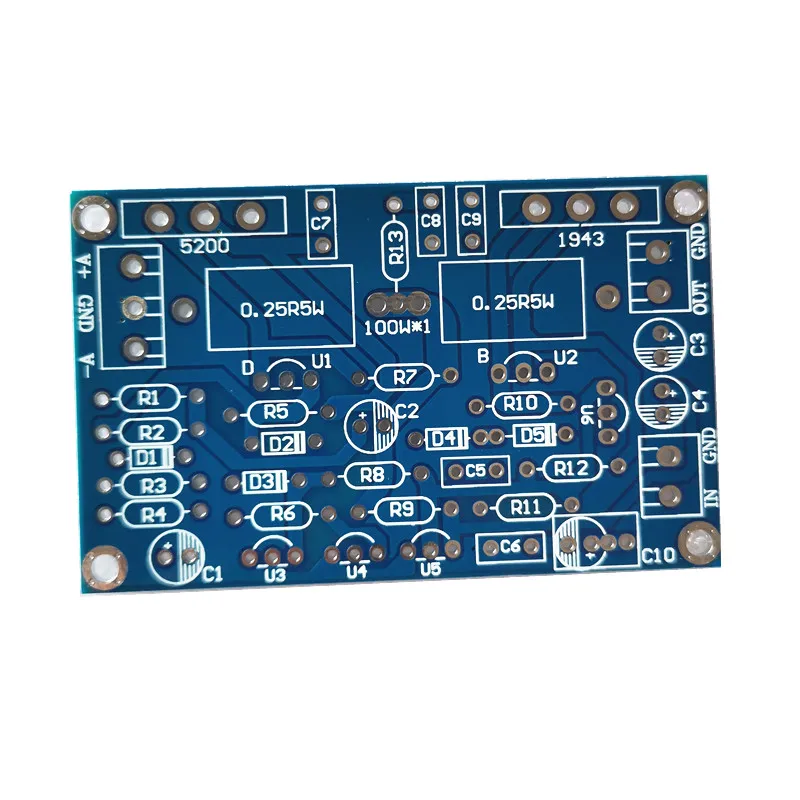 1 шт. моноканальный Hi-Fi усилитель звука 2SC5200 + 2SA1943 100 Вт печатная плата не содержит