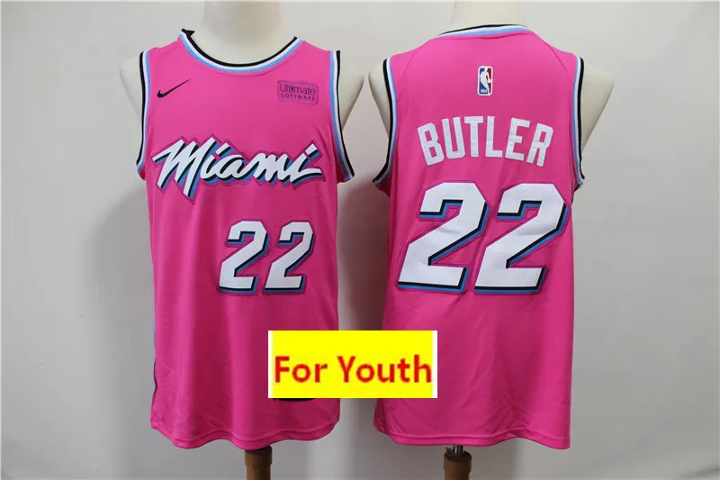 As photo Женский Молодежный детский бейсбольный мяч Майями Dwyane Wade Jimmy Butler трикотажные изделия - Цвет: As photo