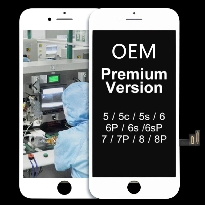 Белый цветной ЖК-дисплей для iPhone 5S SE 6 6Plus ЖК-экран OEM качественная Замена с